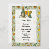 ビールアイコン招待状 招待状 (裏面)