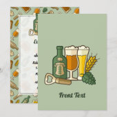 ビールアイコン招待状 招待状 (正面/裏面)
