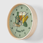 ビールアイコン時計 壁時計 (傾斜)
