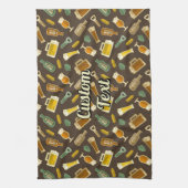 ビールアイコン柄キッチンタオル キッチンタオル (縦)