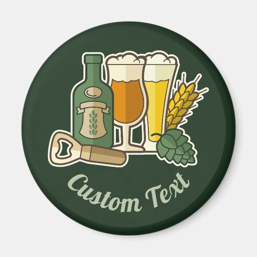 ビールアイコン磁石 マグネット (正面)