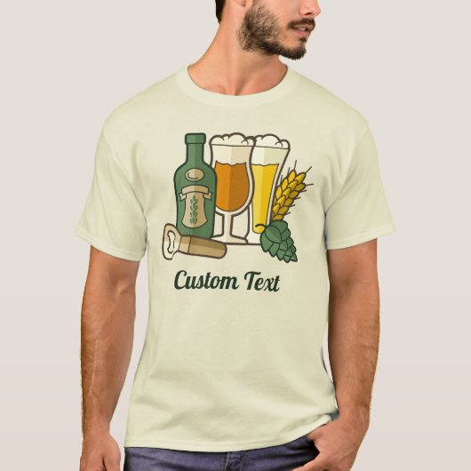 ビールアイコンTシャツ Tシャツ (正面)
