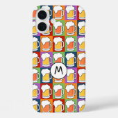 ビールアポップ・アートのートカスタムモノグラムケース Case-Mate iPhoneケース (裏面)