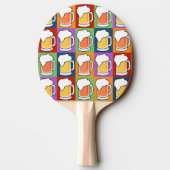 ビールアポップ・アートのートカスタムモノグラム卓球ラケット 卓球ラケット (裏面)