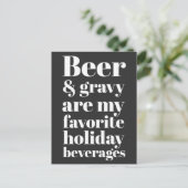ビールアンドグレイビーホリデおもしろいー ポストカード (スタンド正面)