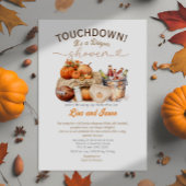 ビールアンドサッカーパンプキン秋おむつシャワー 招待状