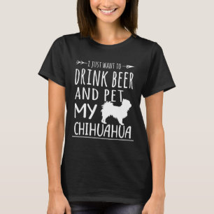 ビールアンプペットマイチワフアシャツドッグアンプビール愛好家 Tシャツ