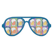 ビールアーポップ・アートのトパーティーシェード アビエーターサングラス (正面)