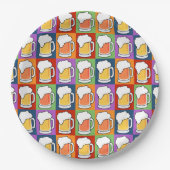 ビールアーポップ・アートのト紙プレート ペーパープレート (正面)