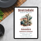 ビールウィザヴェールバチェロレッテ週末のスコッツデール 招待状