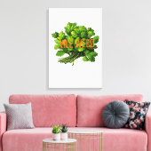 ビールウィードはっきりしたおもしろい- Cilantro キャンバスプリント (インサイチュ (リビング))