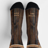 ビールウッド素朴トーンブラウン ソックス (上部)