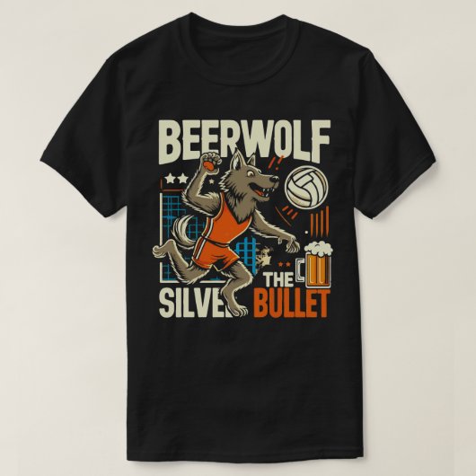 ビールウルフ80sヴィンテージビール愛好家 tシャツ (デザイン正面)