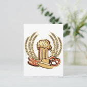 ビールオクトーバーフェスト図 ポストカード (スタンド正面)