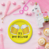 ビールオクロックBBQおもしろいパーティービュッフェプレート ペーパープレート (パーティー)
