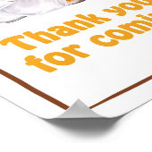 ビールオムツパーティーベビーシャワーありがとう来。 ポスター (角)