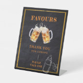 ビールオムツパーティーベビーシャワーありがとう 台座サイン (正面)