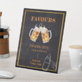 ビールオムツパーティーベビーシャワーありがとう 台座サイン (インサイチュ)