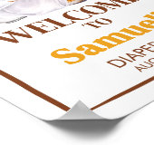 ビールオムツパーティーベビーシャワーへようこそ ポスター (角)