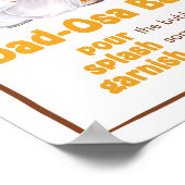 ビールオムツパーティーベビーシャワーパパオーサバー ポスター (角)