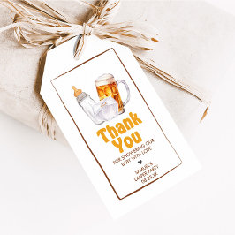 ビールオムツパーティーベビーシャワーメッセージカード ギフトタグ