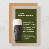 ビールオン荷車を引く招待状 招待状 (正面/裏面)