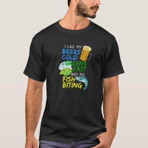 ビールオーバーおもしろいーフィッシャーマン魚釣りゴルフPl Tシャツ