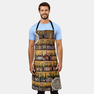 ビールオールオーバープリントエプロン保イイハンサム エプロン