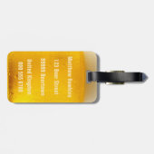 ビールカスタムな荷物のラベル ラゲッジタグ (裏面横)