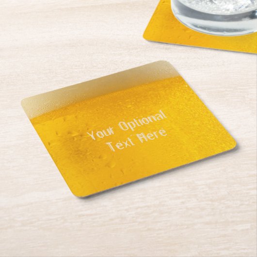 ビールカスタムのコースター スクエアペーパーコースター (アングル)