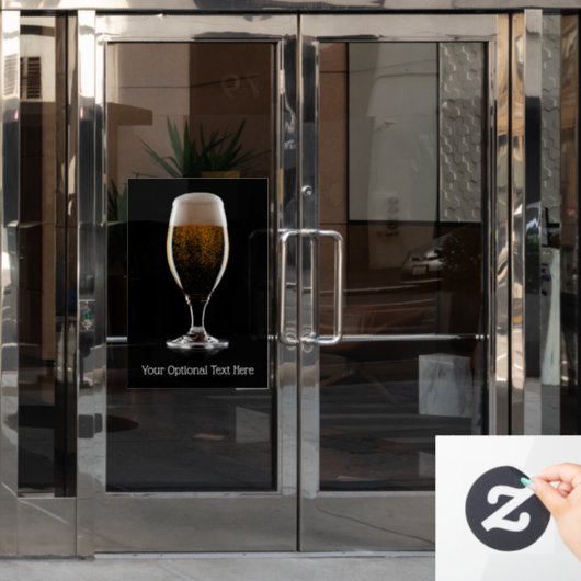 ビールカスタムの文字ガラス ウィンドウサイン (オフィスドア)