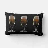 ビールカスタムの文字ガラス ランバークッション (裏面)