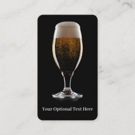 ビールカスタムの文字ガラス 名刺