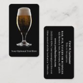 ビールカスタムの文字ガラス 名刺 (正面/裏面)