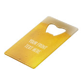 ビールカスタムボトルオープナー クレジットカード栓抜き (正面アングル)