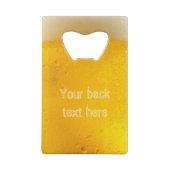 ビールカスタムボトルオープナー クレジットカード栓抜き (裏面)