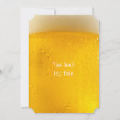 ビールカスタム招待状 招待状 (裏面)