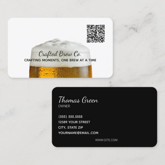 🍻ビールカスタムQR 名刺 (正面/裏面)