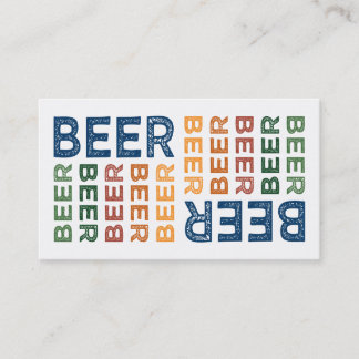 ビールカラフルかわいい 名刺