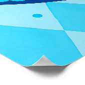 ビールカラフルとハートのオクトーバーフェスト漫画 ポスター (角)