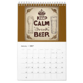 ビールカレンダー カレンダー (1月 2027)