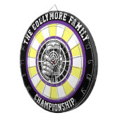 ビールガはっきりしたラスのターゲットアート ダーツボード (正面右)