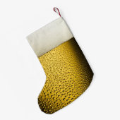 ビールガラスのクリスマスのストッキングの上で閉めて下さい スモールクリスマスストッキング (裏面 (吊り時))