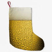 ビールガラスのクリスマスのストッキングの上で閉めて下さい スモールクリスマスストッキング (正面)