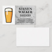 ビールガラスのロゴ 予約カード (正面/裏面)