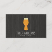 ビールガラスのロゴ 名刺 (正面)