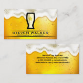 ビールガラスのロゴ | Froth 予約カード (正面/裏面)