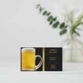 ビールガラスの名刺 名刺 (スタンド正面)