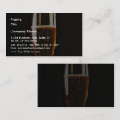 ビールガラスの泡 名刺 (正面/裏面)