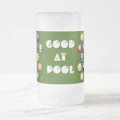 ビールガラスの着色された番号を付けられた玉突の玉 フロストグラスビールジョッキ (中央)